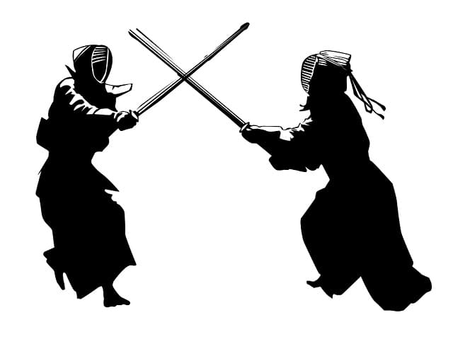 剣道の稽古イラスト