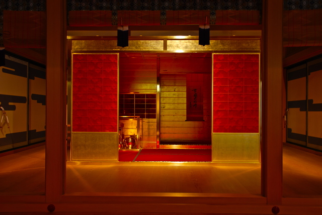 復元された豊臣秀吉の黄金の茶室