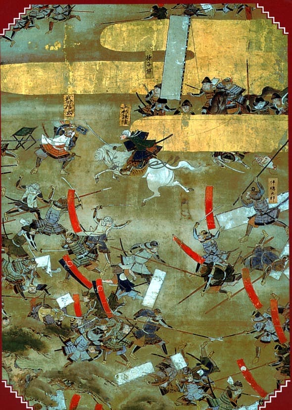 「川中島合戦図屏風」左隻部分（岩国美術館所蔵）