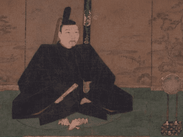 足利義政の肖像画（土佐光信画、東京国立博物館 蔵）