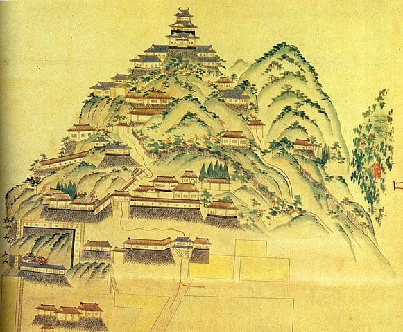 円徳寺所蔵の岐阜城図