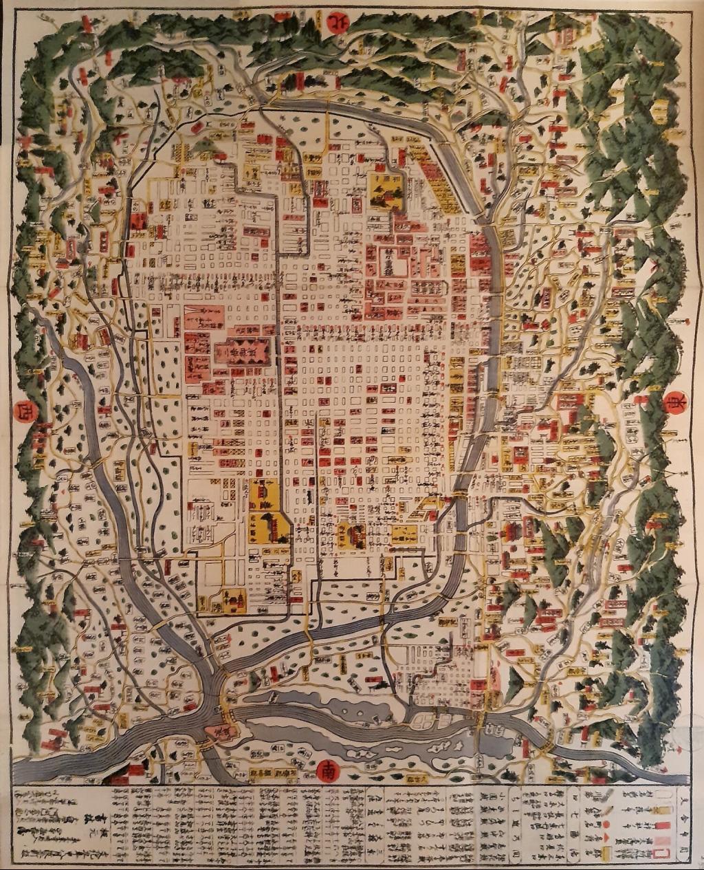 江戸時代の京都市街図（wikipediaより）