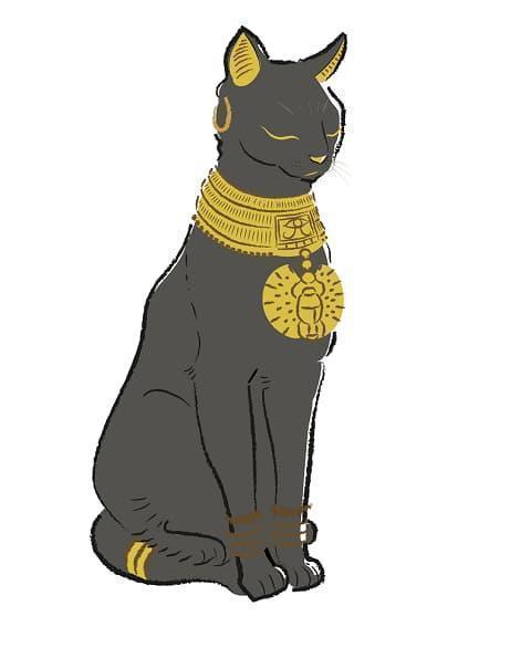 古代エジプトでは猫は崇拝され、バステト女神として神格化もされていた。