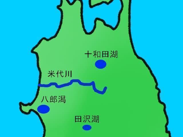 三湖伝説マップ