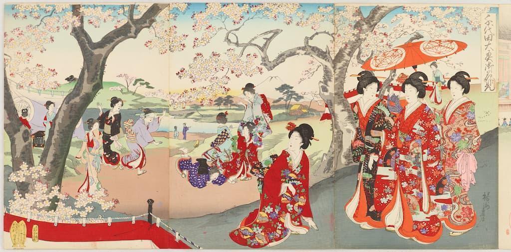 『千代田之大奥』(橋本周延画、出典:ColBase)
