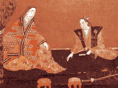 武田勝頼の正室・龍勝院と、嫡男・信勝の肖像（出典：wikipedia）