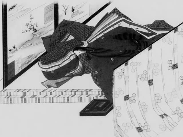 『三十六歌仙 上（大正7年）』に描かれた斎宮女御（出典：国立国会図書館デジタルコレクション）