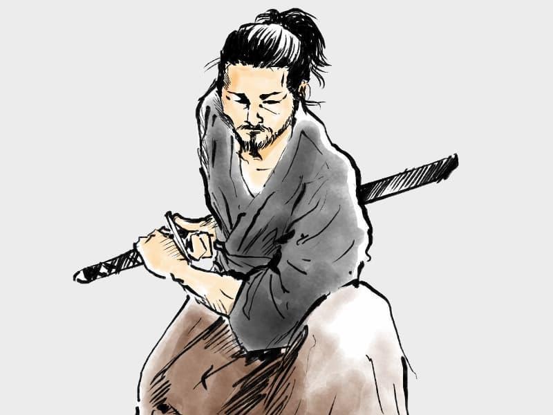 刀と侍のイラスト2