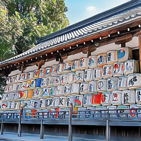 神社の奉献酒のイメージ