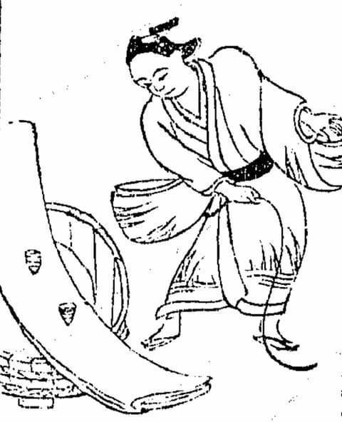 『和漢三才図会』に記載のバイ回し(『和漢三才図会 上之巻』より。出典:国立国会図書館デジタルコレクション)