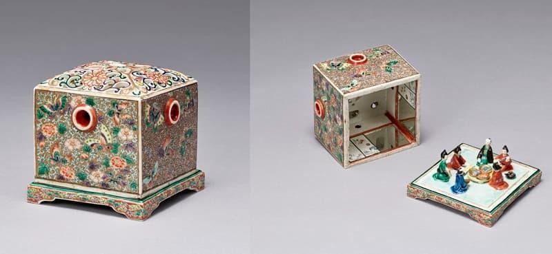 細工見世物の一種「色絵のぞきからくり」（出典：ColBase）