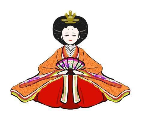 十二単(五衣唐衣裳)は平安時代の宮中において、貴族女性が正装として着ていた装束。女房装束とも。