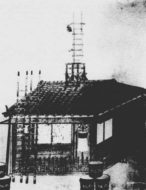 江戸時代の自身番(『本邦侠客の研究』より。出典:国立国会図書館デジタルコレクション)