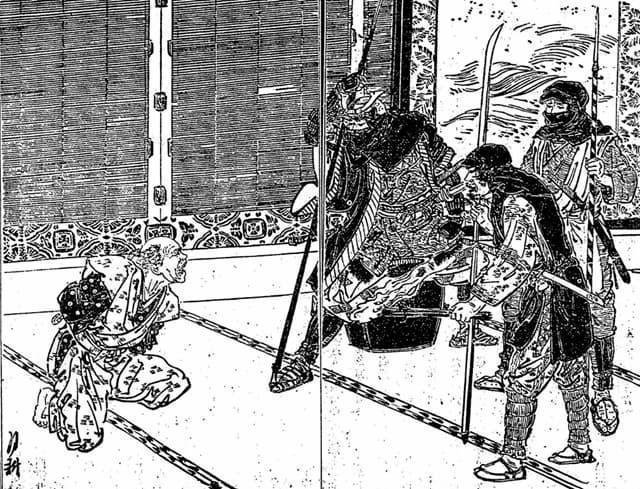 大名の館に盗賊に入る石川五右衛門(『石川五右衛門実記』より。出典:国立国会図書館デジタルコレクション)