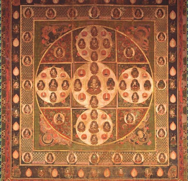 金剛界曼荼羅（奈良国立博物館蔵。出典：ColBase）