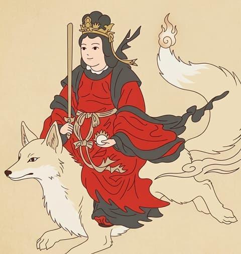 一般には女神とされる金屋子神（イメージ）