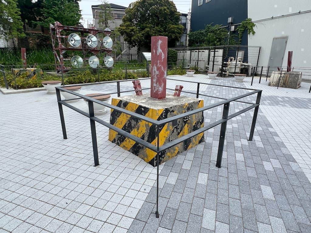 照明塔のモニュメント
