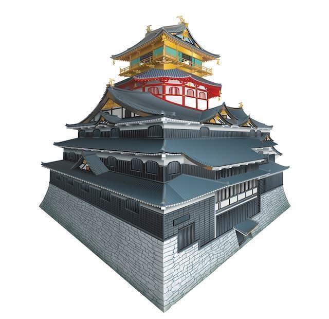 安土城天守のイメージ（イラストAC）