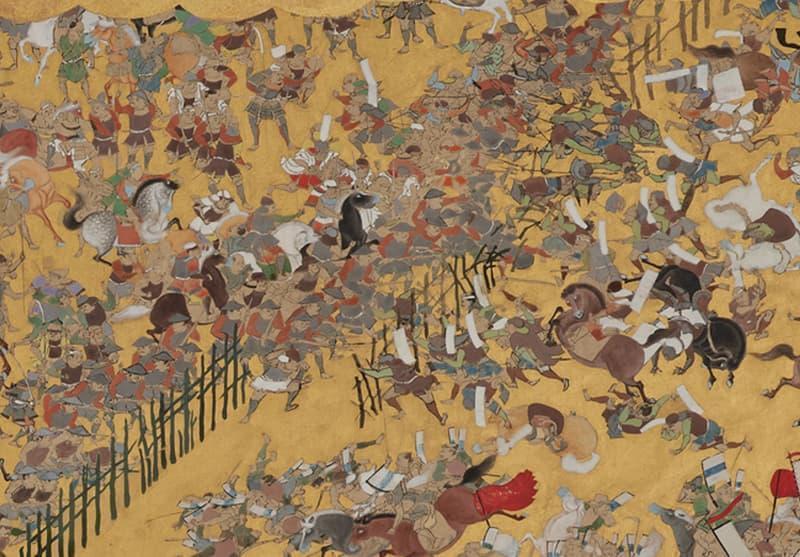 『長篠合戦図屏風』の一部分（模本。出典：colbase）