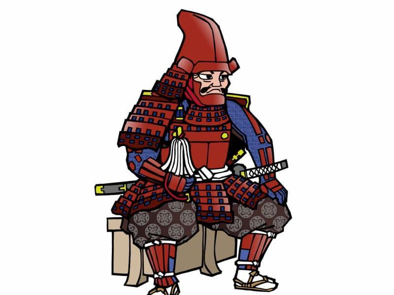 山県昌景の武者絵（歌川国芳 作）