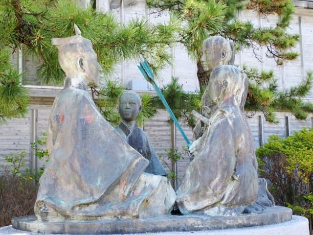 三矢の訓像（山口県萩市）