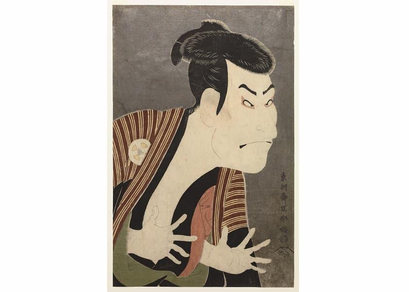 「三代目大谷鬼次の江戸兵衛」東洲斎写楽画(メトロポリタン美術館所蔵)